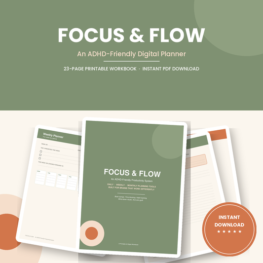 Focus & Flow — ADHD-Friendly Digital Planner