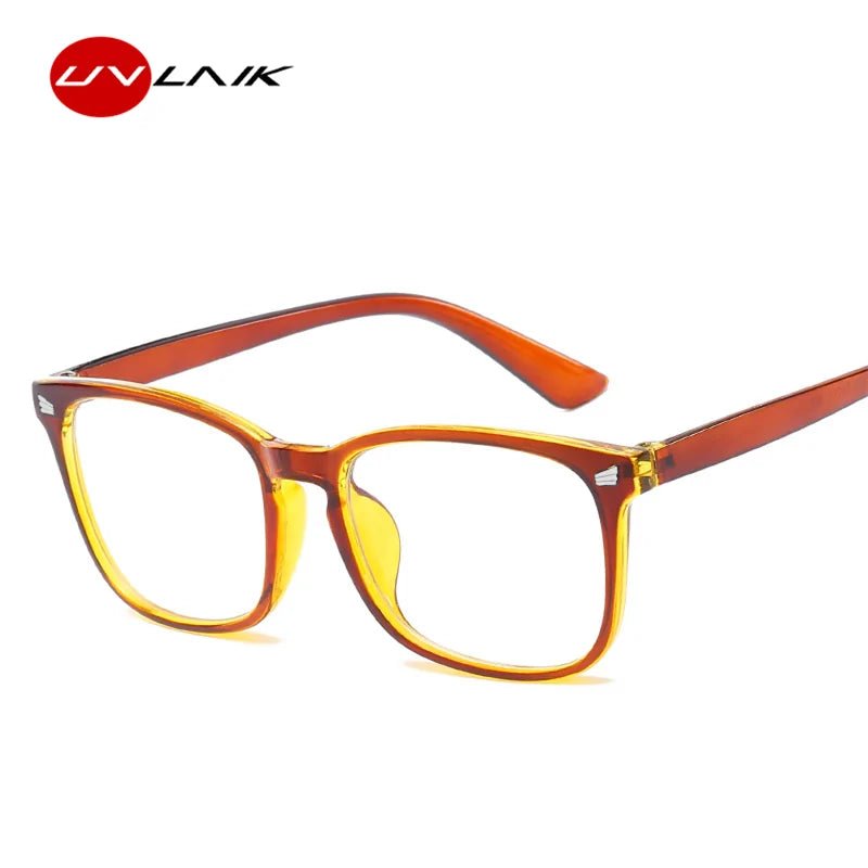 Stylish blue light blocking glasses designed to reduce digital eye strain, improve sleep, and provide relief for anxiety caused by screen exposure.